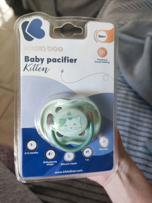 Kikka Boo Kitten ορθοδοντική βρεφική πιπίλα 0-6 μηνών