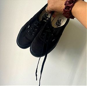 Vans black shoes n38