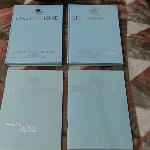 Linguaphone Intermediate English Course like new, 4 books and 4 cassettes