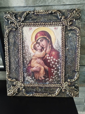 Handmade decoupage icon new