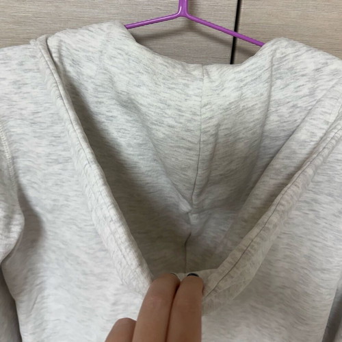 Oysho cotton zip-up hoodie sweater cardigan like new, grey beige