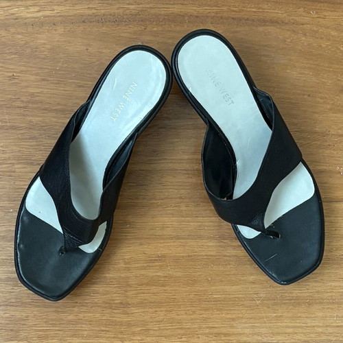 Nine West platform sandals like new, leather, size 40.5