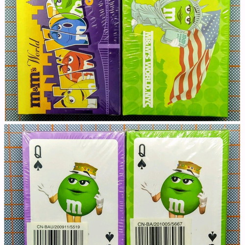 Rare vintage 2007 M&M's World NY playing cards set