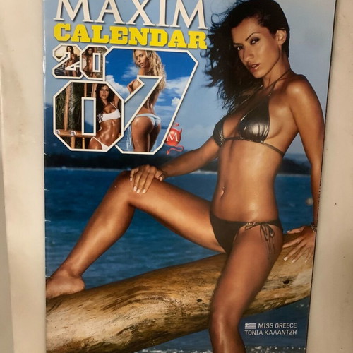 Miss Maxim Calendar 2007 used, special edition with Tonia Kalantzi