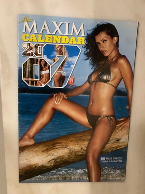 Miss Maxim Calendar 2007 μεταχειρισμένο, συλλεκτική έκδοση με Τόνια Καλαντζή