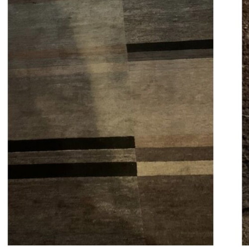 Loribaft handmade wool rug used, 3x3.5 meters, moth mark