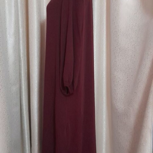 Passager burgundy maxi dress, oversized tunic style, XL