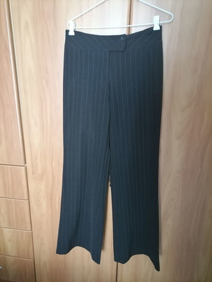 Women's striped pants used, bell-bottom, size L