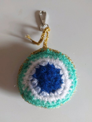 Handmade knitted keychain new
