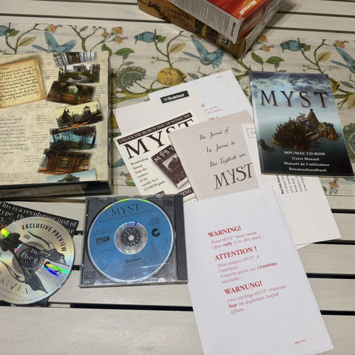 Myst PC Big Box used with extra River game