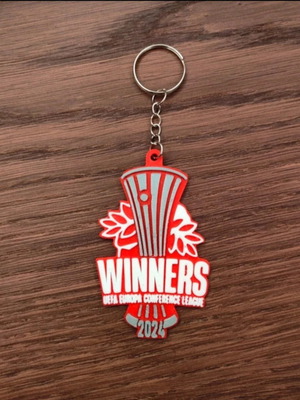 Olympiacos Winners Conference League 2024 3D Printed Keychain
