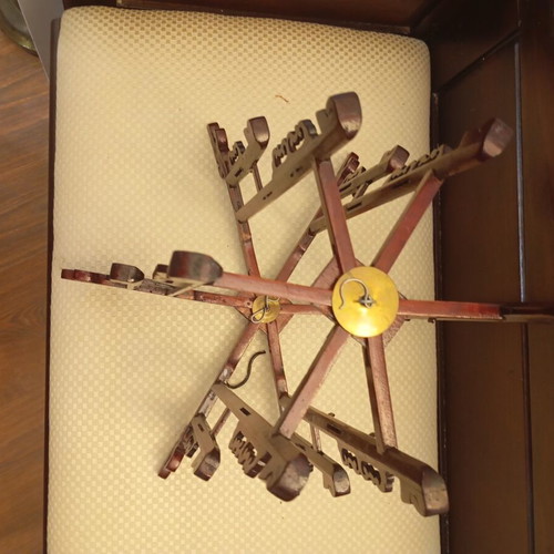 Vintage Chinese folding frame from authentic dark hardwood