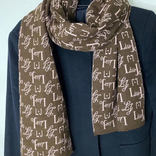 Liu Jo scarf used, brown and pink