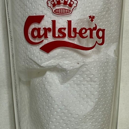 Carlsberg beer glasses set of 2 like new, vintage collectible