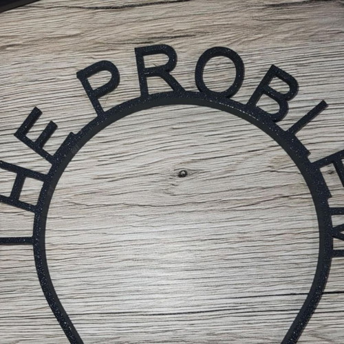 Hairband “THE PROBLEM” new, black