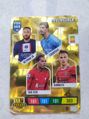 Panini Fifa365 Adrenalyn XL Neymar Courtois card like new
