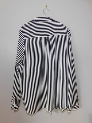 Striped black and white shirt used, size M/L