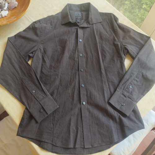 Calvin Klein slim fit shirt, brown, size L