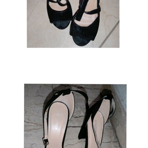 Velvet heels used black, pack of 2 pairs size 41