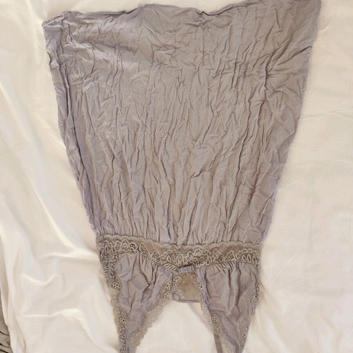Triumph nightdress M gray blue like new with lace short