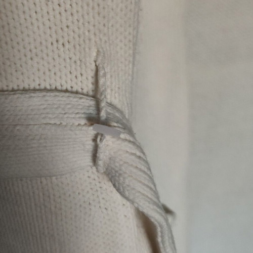Mango long knit cardigan, off-white, size EUR XL (USA L)