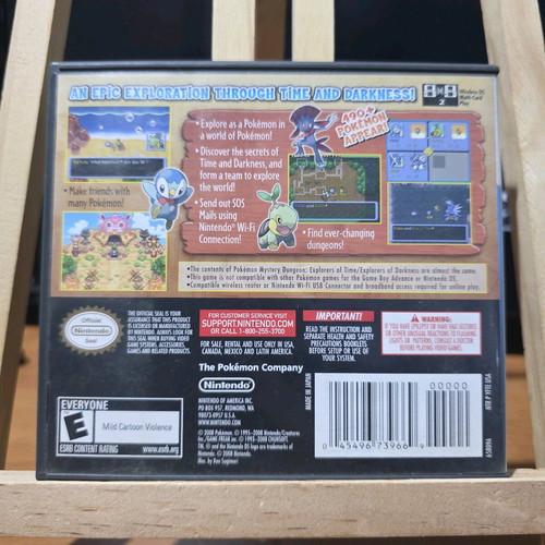 Pokemon Mystery Dungeon Explorers of Time Nintendo DS used CIB