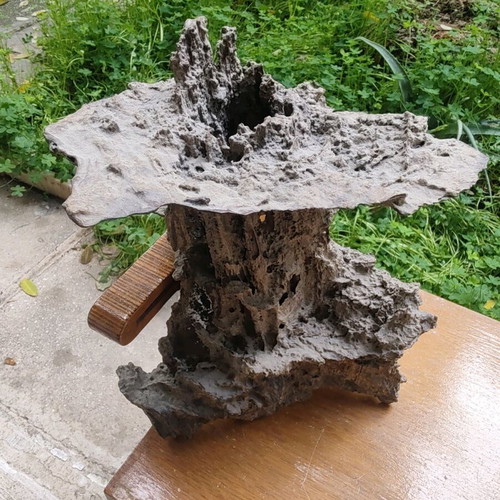 Chinese fossil statue used, very old imperial artifact