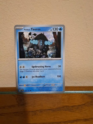 Pokemon Card Paldean Tauros new