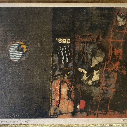 G. Spyropoulos silk screen print like new, numbered and signed