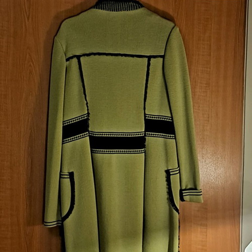 Pianura Studio knitted coat like new, light green-lime color
