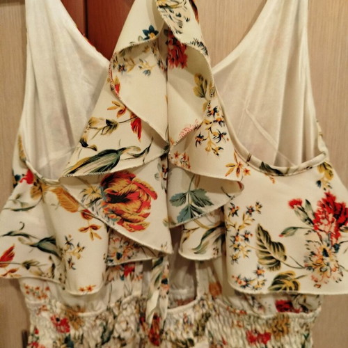 Long women's dress Bill Cost like new with open back