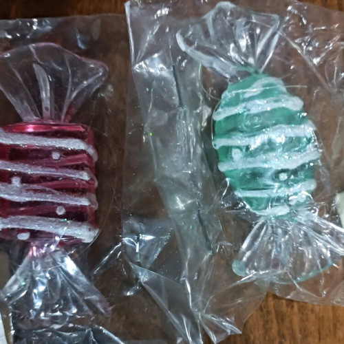 Vintage Trimar Christmas ornaments new, set of 6 pieces