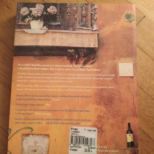 Jamie Oliver Jamie's Italy cookbook like new, English
