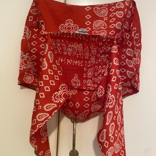 Stradivarius women's top like new with bandana back and straps