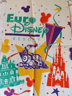 Vintage Χάρτινη Σακούλα Euro Disney Resort 1992 Σαν Καινούργιο