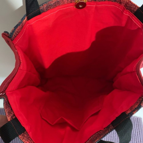 Large handmade fabric bag new with embroidery