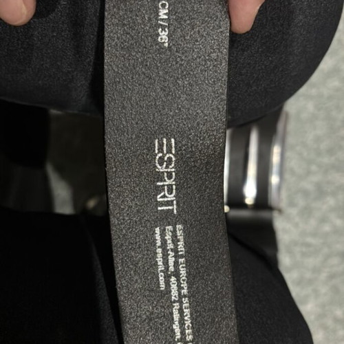 Esprit belt used, black leather, size 90
