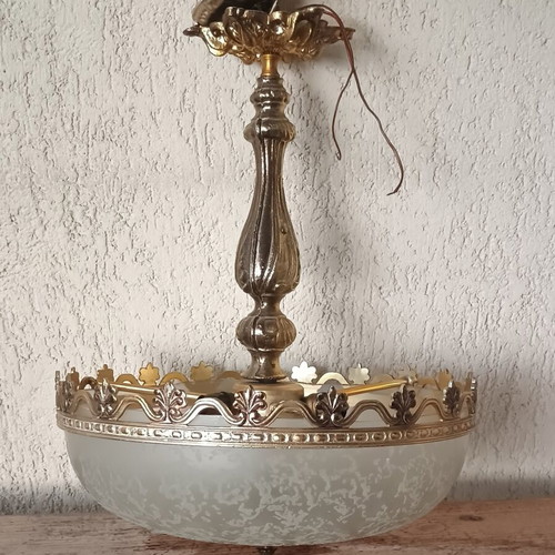 Vintage ceiling light used, diameter 37 cm