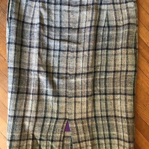 Handmade women's checked skirt size L new