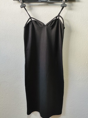 Mini dress Pull & Bear Small like new, black, elastic fabric