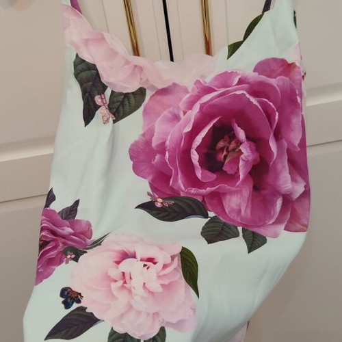 Ted Baker blouse like new, XS, pink and turquoise