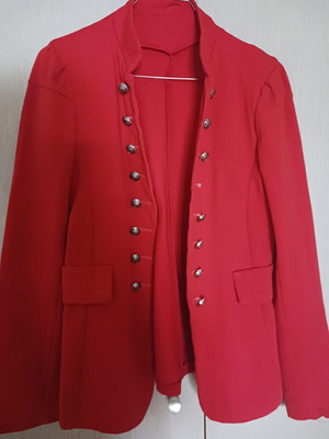 Cotton jacket red XS/S used M Made In Italy