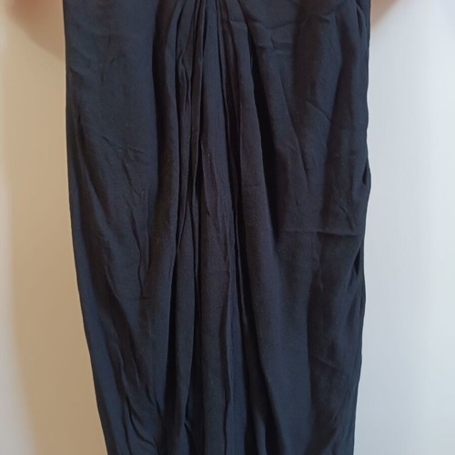 Naf Naf dress made of viscose with 3/4 sleeves like new, black and orange