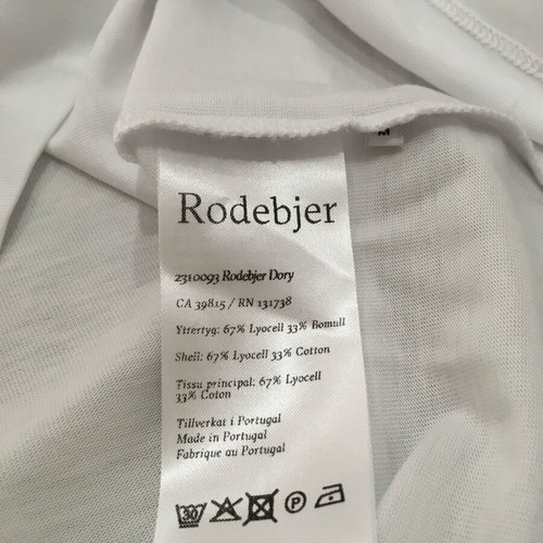 Rodebjer lyocell/cotton blouse M new, white