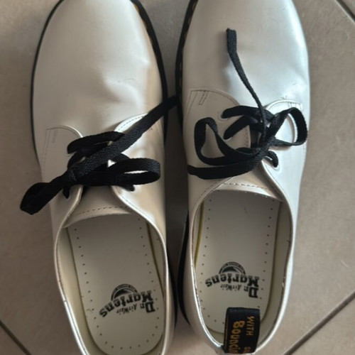 Dr Martens shoes, size 42, white, worn twice