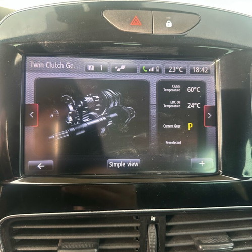 Rs Monitor screen for Renault Clio 2013-2018 like new