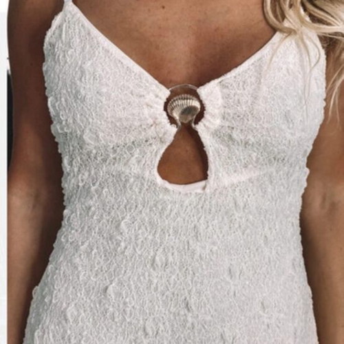 Muse Clothing Dress new, white, one size