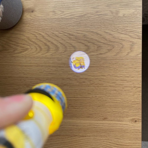 Minions flashlight used with 5 scenes from Despicable Me