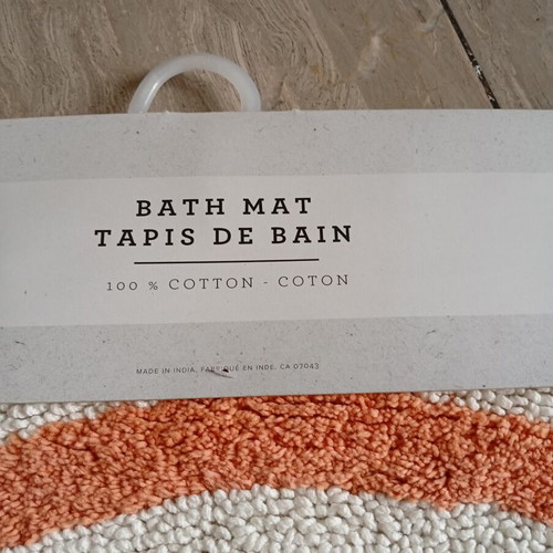 Rainbow bathmat 44x90 cm half-moon 100% cotton