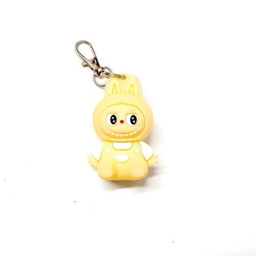 Labubu "Have a Seat" Keychain collectible figure yellow